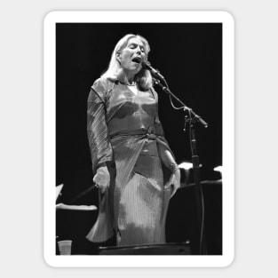 Joni Mitchell BW Photograph Sticker